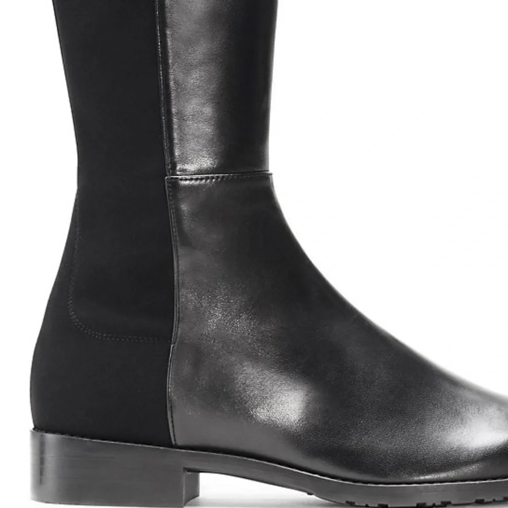Stuart Weitzman 50 50 Over the Knee Leather Pull On Boots